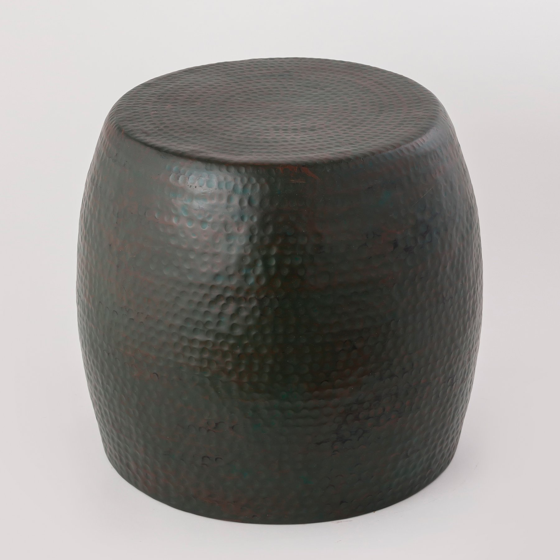 green patina drum table