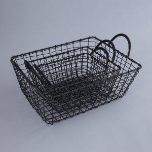 grey nested basket
