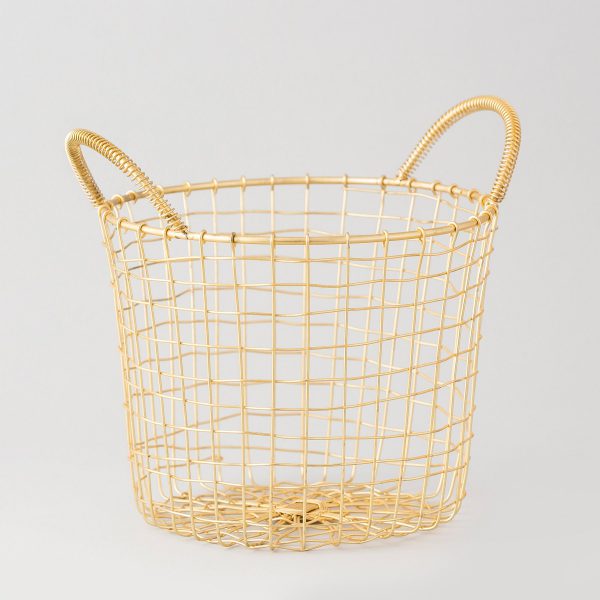 beautiful iron gold basket handle