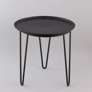 tripod side table black