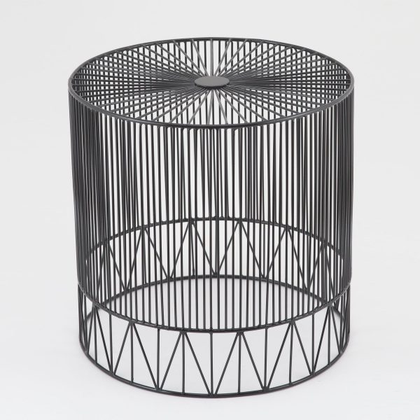 round wire side table