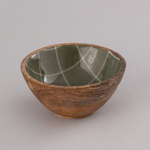wooden bowl acrelic meena