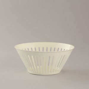 iron powder coated white bowl