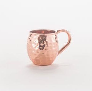 hammred pure copper mug