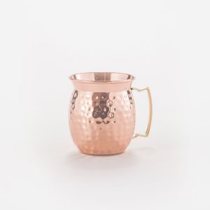 hammered pure copper mug