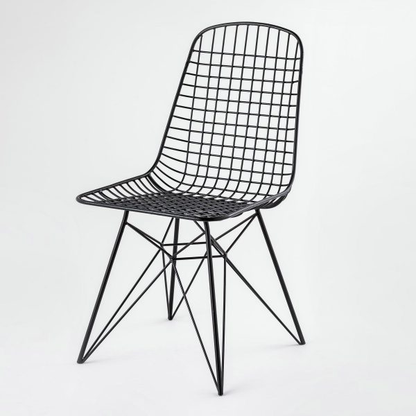 geomatrix wire fram iron chair